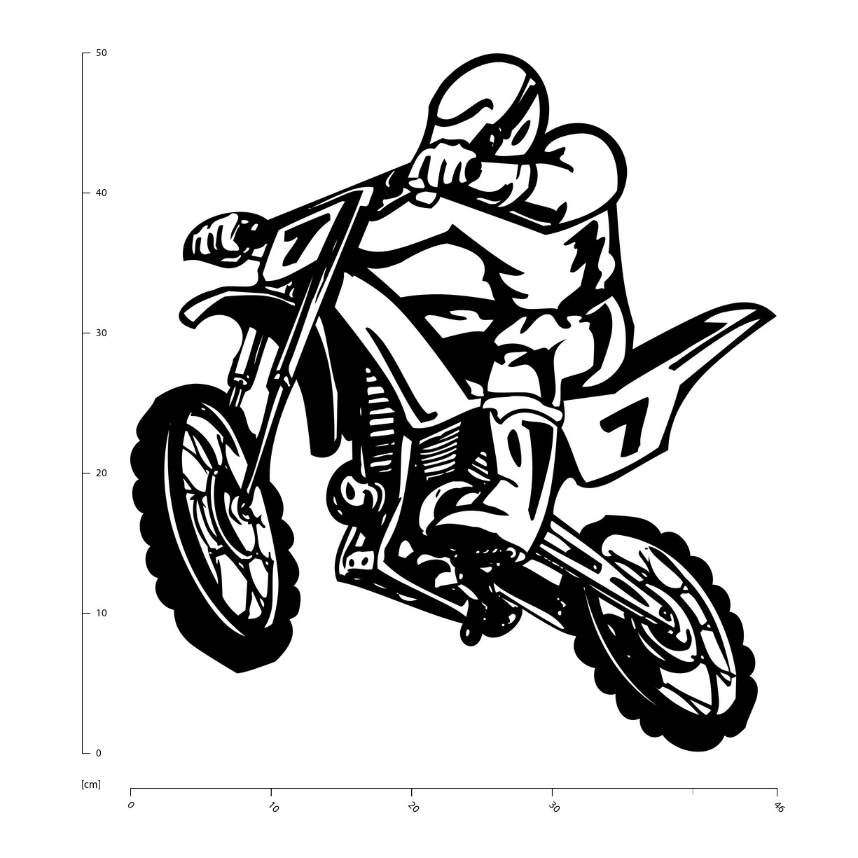 Dirt Bike Stunt Motocross Wall Sticker WS-15340