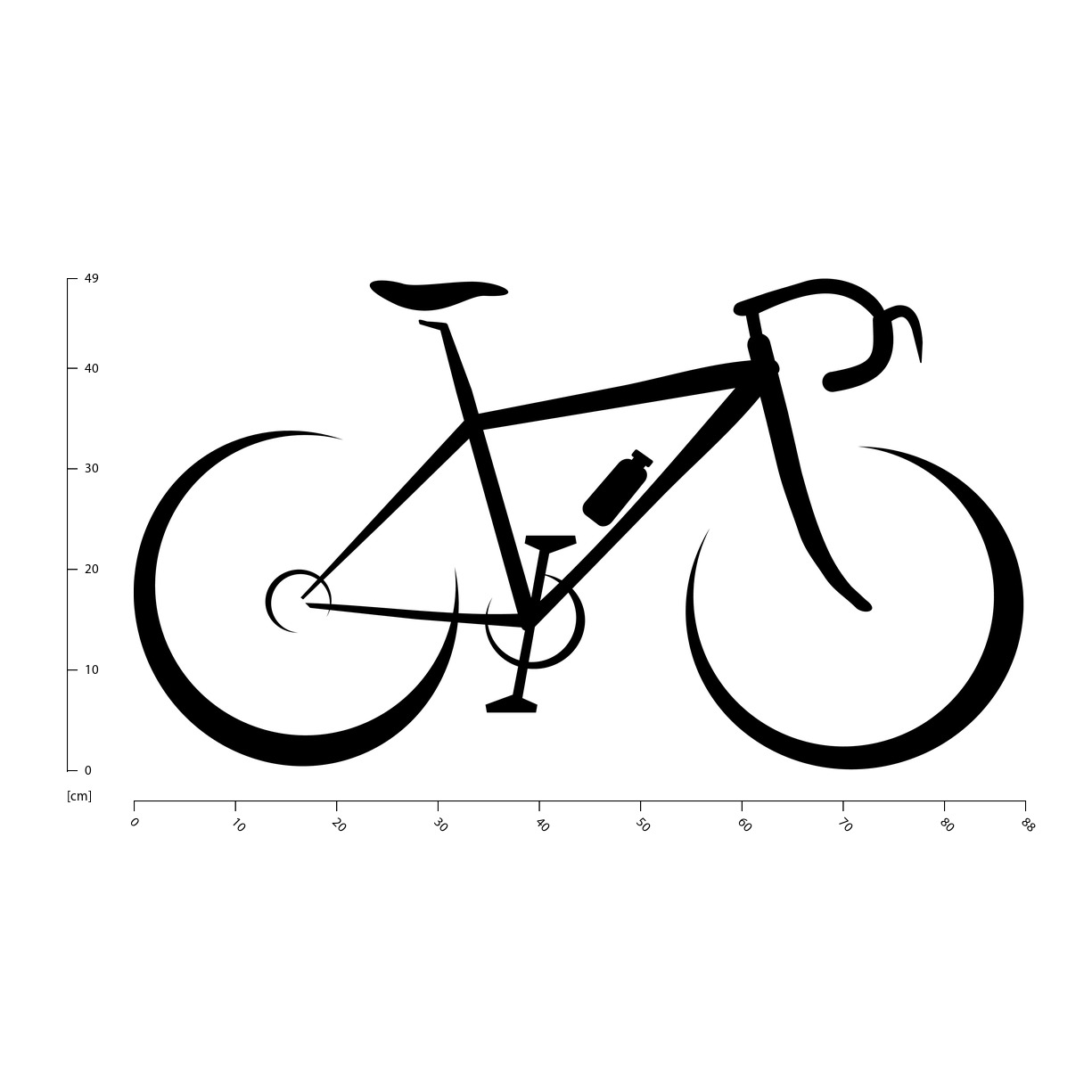 Racing Bike Silhouette Cycling Sports Wall Decal Sticker WS-18729 