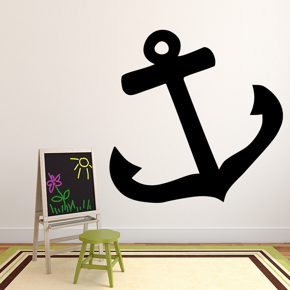 Ships Anchor Simple Silhouette Pirates Wall Stickers Childrens Decor
