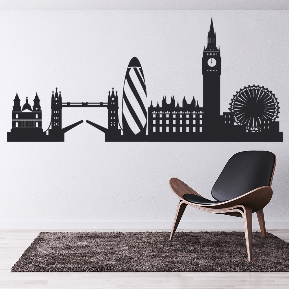 London Skyline Decorative Wall Art Stickers Decal eBay