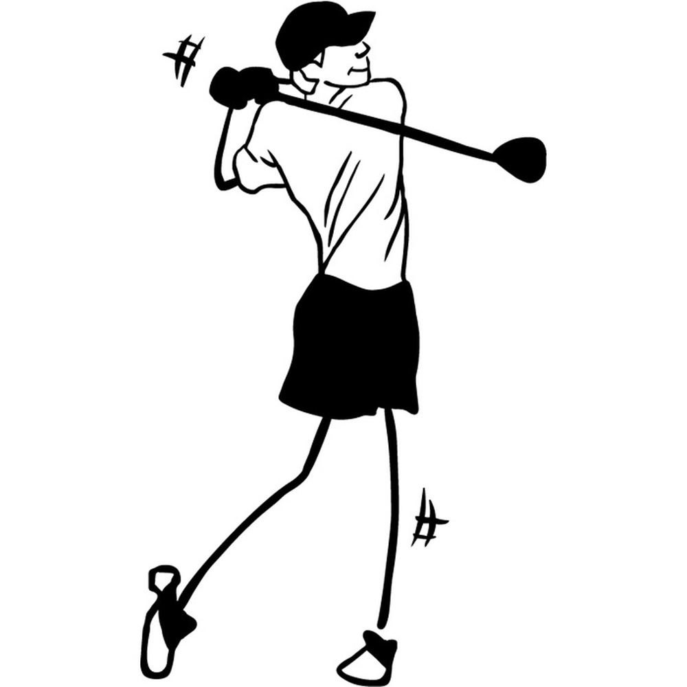 golf stick drawing