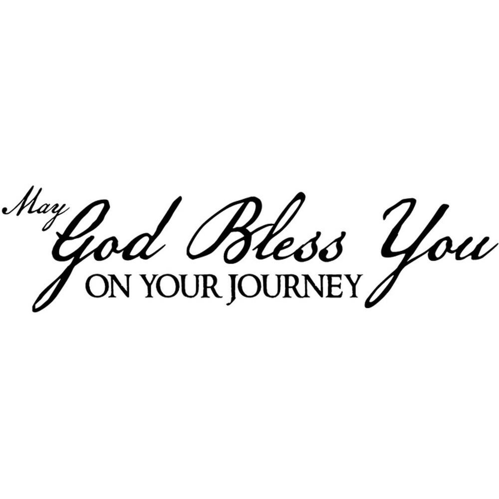 May God Bless You Religious Quote Wall Decal Sticker WS-15135
