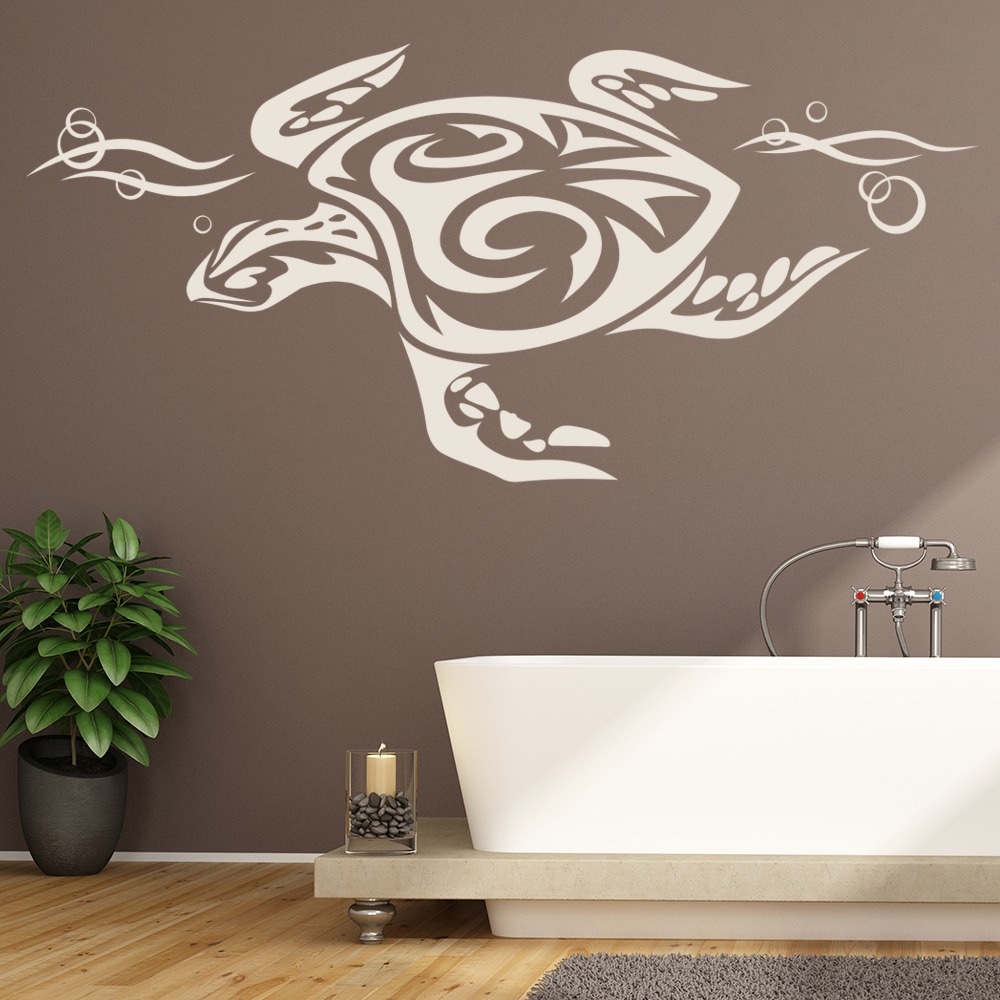 Sea Turtle Wall  Sticker  Tribal Wall  Decal  Kids Bedroom  