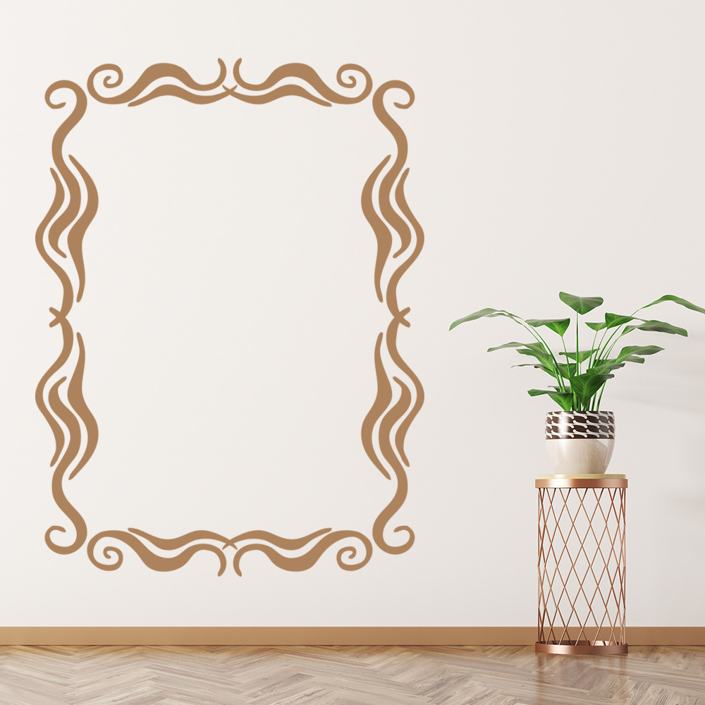 Swirl Picture Frame Wall Decal Sticker WS-15575