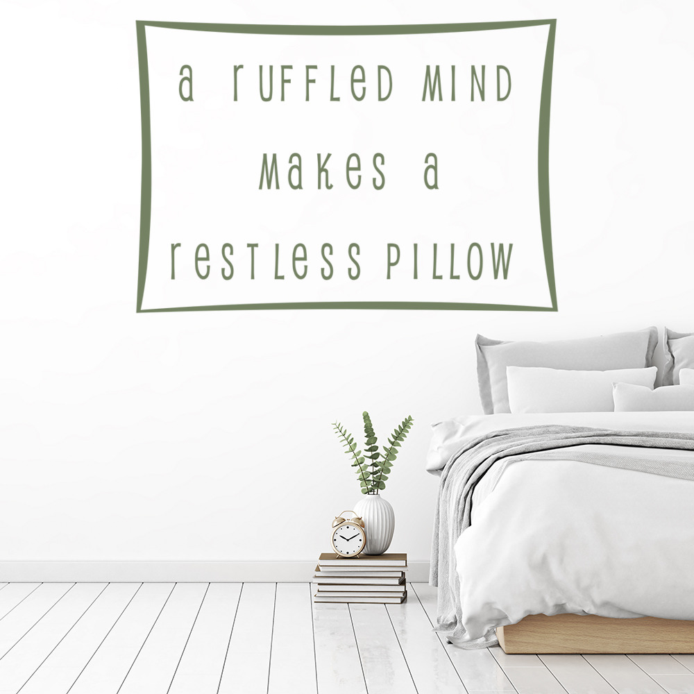 A Ruffled Mind Wall Sticker Bedroom Hipster Cool Kids MS089VC