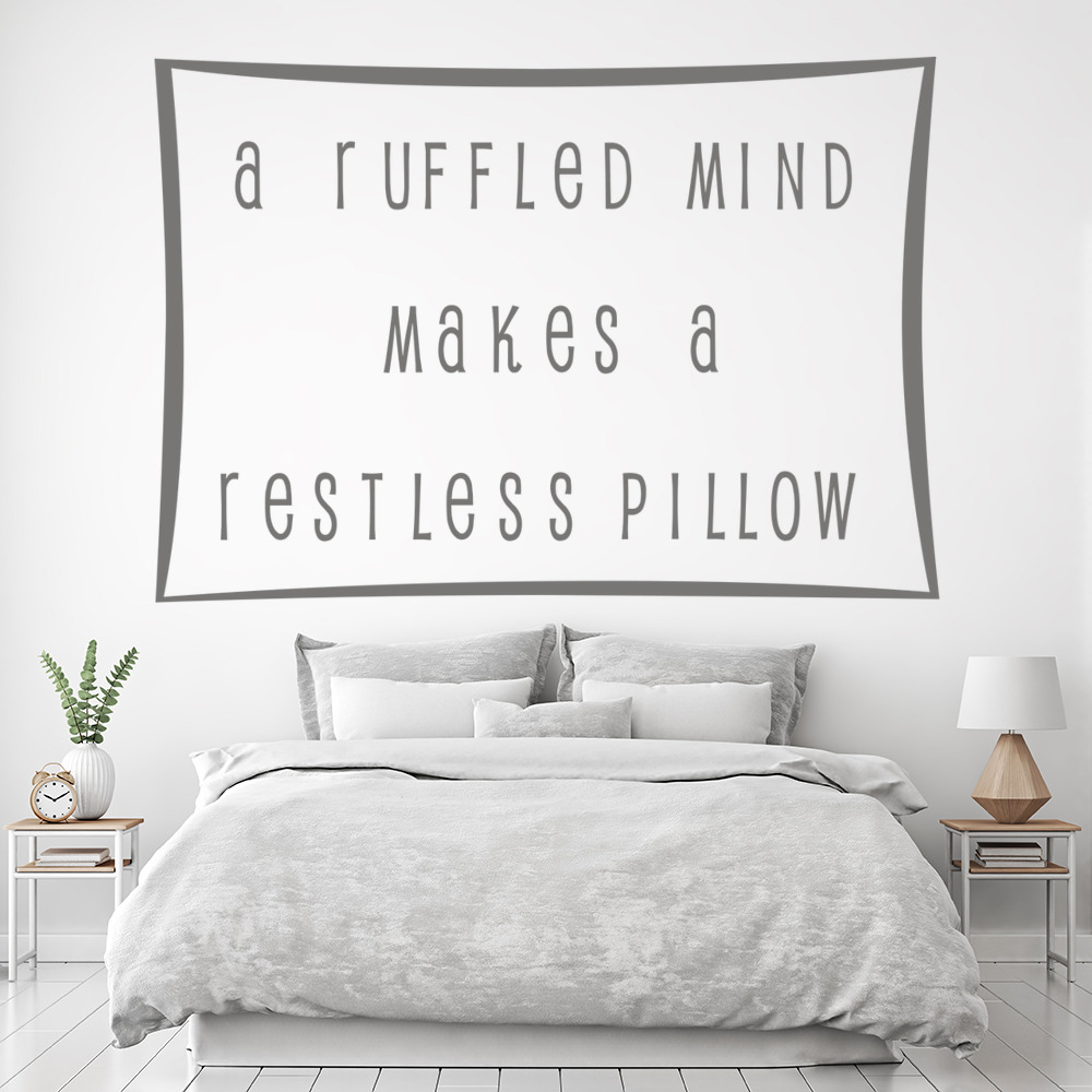 A Ruffled Mind Wall Sticker Bedroom Hipster Cool Kids MS089VC