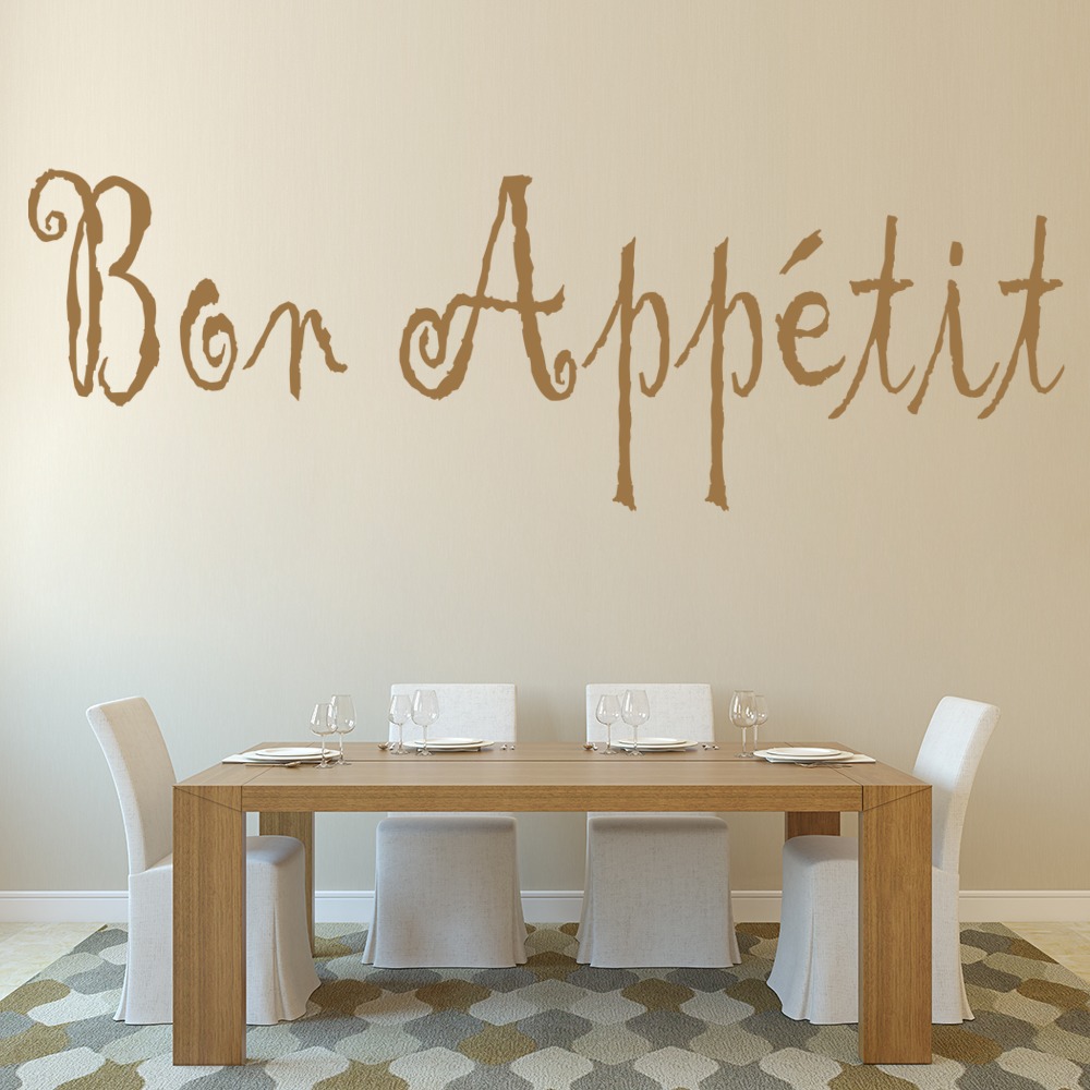Details About Bon Appetite Food Quotes Slogans Wall Decal Sticker Kitchen Decor Art Ws 16030