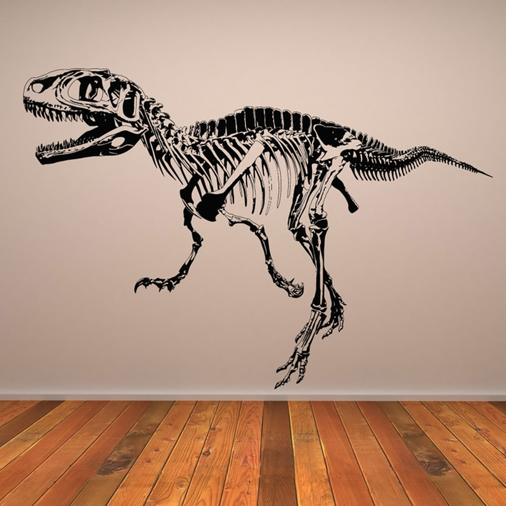T-Rex-skelet Muursticker Jurassic Dinosaur Muurtattoo Kinderen ... T-Rex-skelet Muursticker Jurassic Dinosaur Muurtattoo Kinderen ...