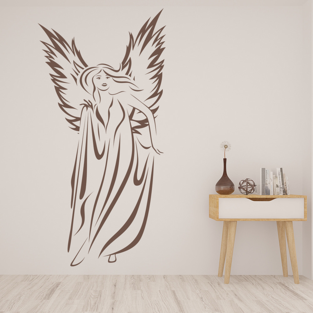 Home Garden Beautiful Angel Wall Sticker Ws 178 Home Decor