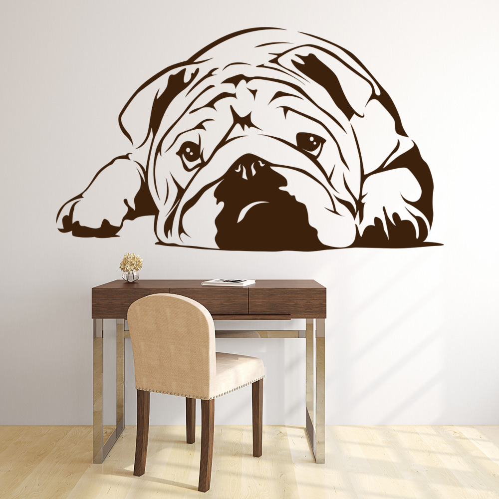 English Bulldog Wall Art Sticker Wall Decal eBay