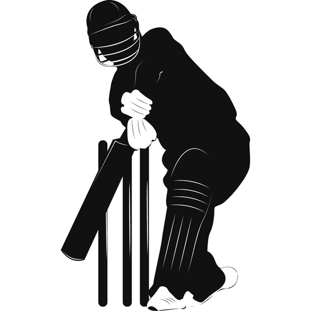 Playing Cricket Wall Sticker Sports Wall Decal Boys 