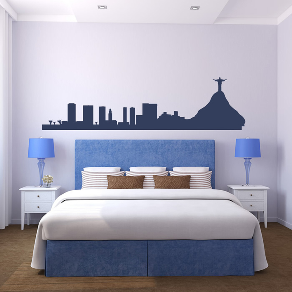 Rio De Janeiro Wall Sticker City Skyline Decal Brazil Home Rio De Janeiro Wall Sticker City Skyline Decal Brazil Home Decor