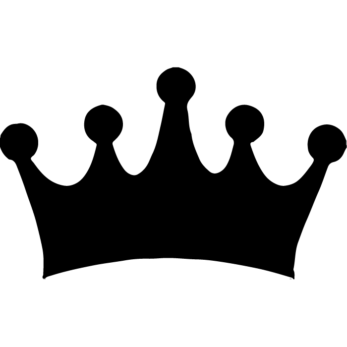Simple Crown Royal Silhouette Crown Wall Stickers Bedroom Home Decor WS