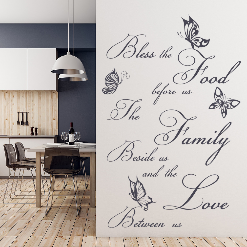 Bless The Food Wall Sticker Religious E Decal Kitchen Bless The Food Wall Sticker Religious E Decal Kitchen Dining Home Decor