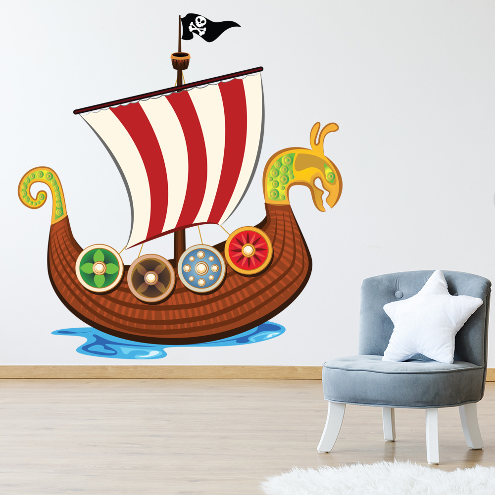 Viking Ship Wall Decal Sticker WS41058 eBay