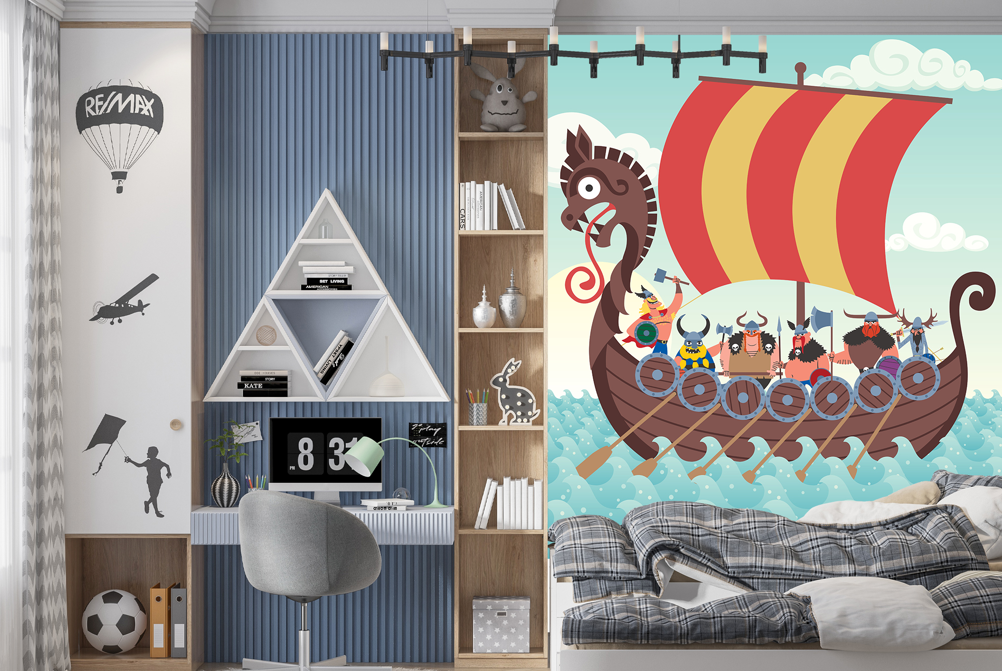Entitled Fine Ship 3D Full Wall Mural Photo Wallpaper Printing Home Kids Decor