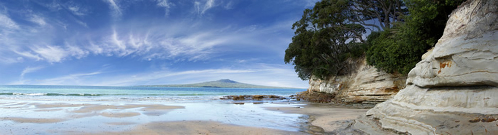 Strand Szene Fototapete Neuseeland Kuste Tapete Wohnzimmer Haus