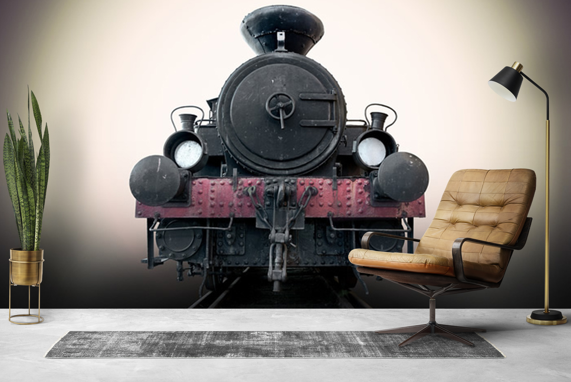 Vintage Railway Train Wall Mural Black Steam Photo Wallpaper Vintage Railway Train Wall Mural Black Steam Photo Wallpaper Travel Decor