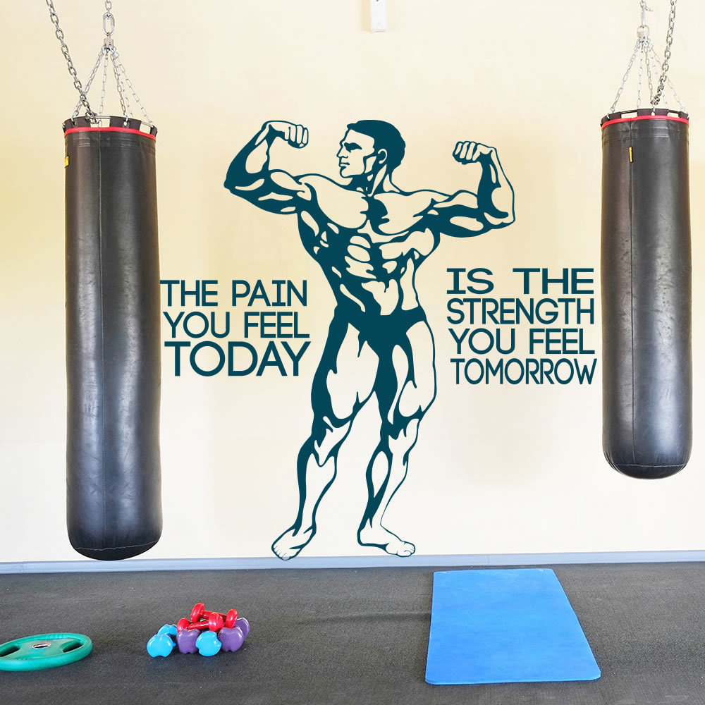 Rest Later Wall Sticker sports motivational quote gym fitness decal w153 