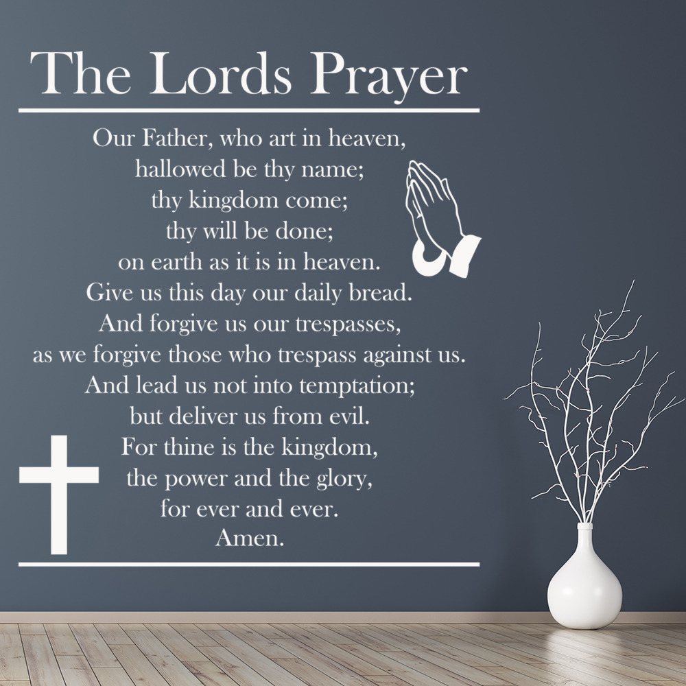 The Lords Prayer Bible Verse Wall Decal Sticker WS42955 eBay