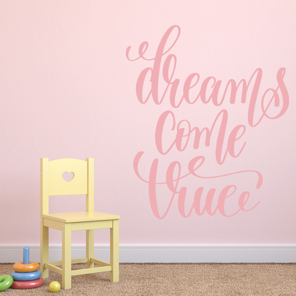 Les Reves Deviennent Realite Citation De Conte De Fees Sticker Muraux Ws Ebay