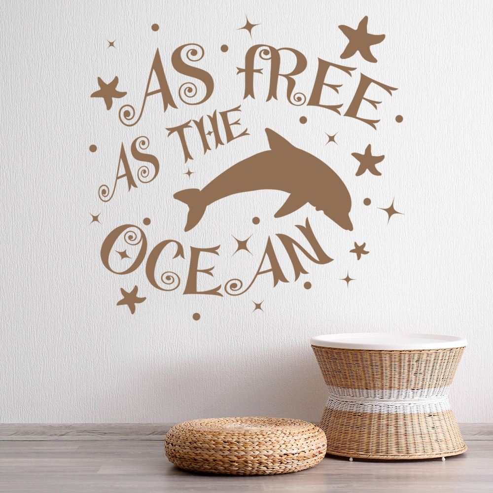 Aussi Libre Que Locean Citation Dauphin Sticker Muraux Ws Ebay Aussi Libre Que Locean Citation Dauphin Sticker Muraux Ws Ebay