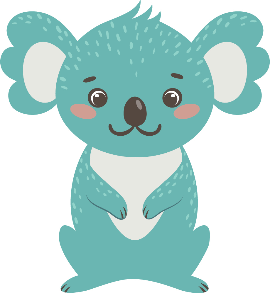 Blue Koala Nursery Wall Decal Sticker WS50735 eBay