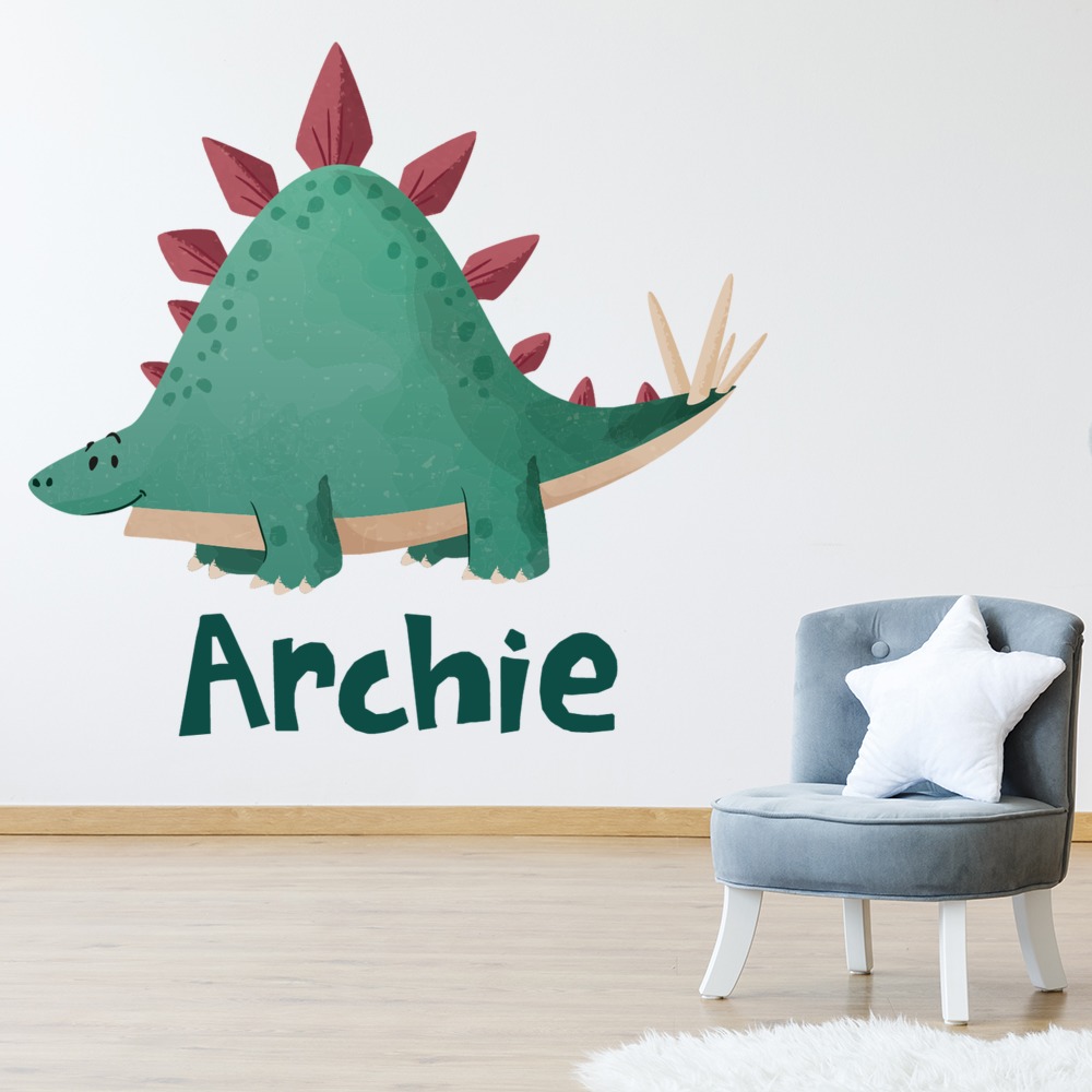 Nom Dusage Stegosaurus Dinosaure Sticker Muraux Personnalise Sticker Ws 50977 Ebay