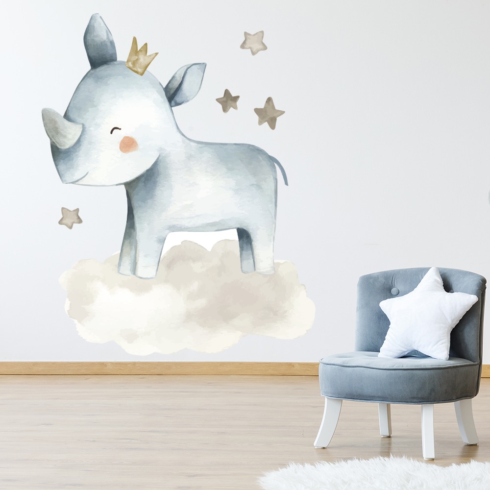 Details About Rhino Moon Stars Baby Nursery Wall Decal Sticker Ws 51226 Details About Rhino Moon Stars Baby Nursery Wall Decal Sticker Ws 51226