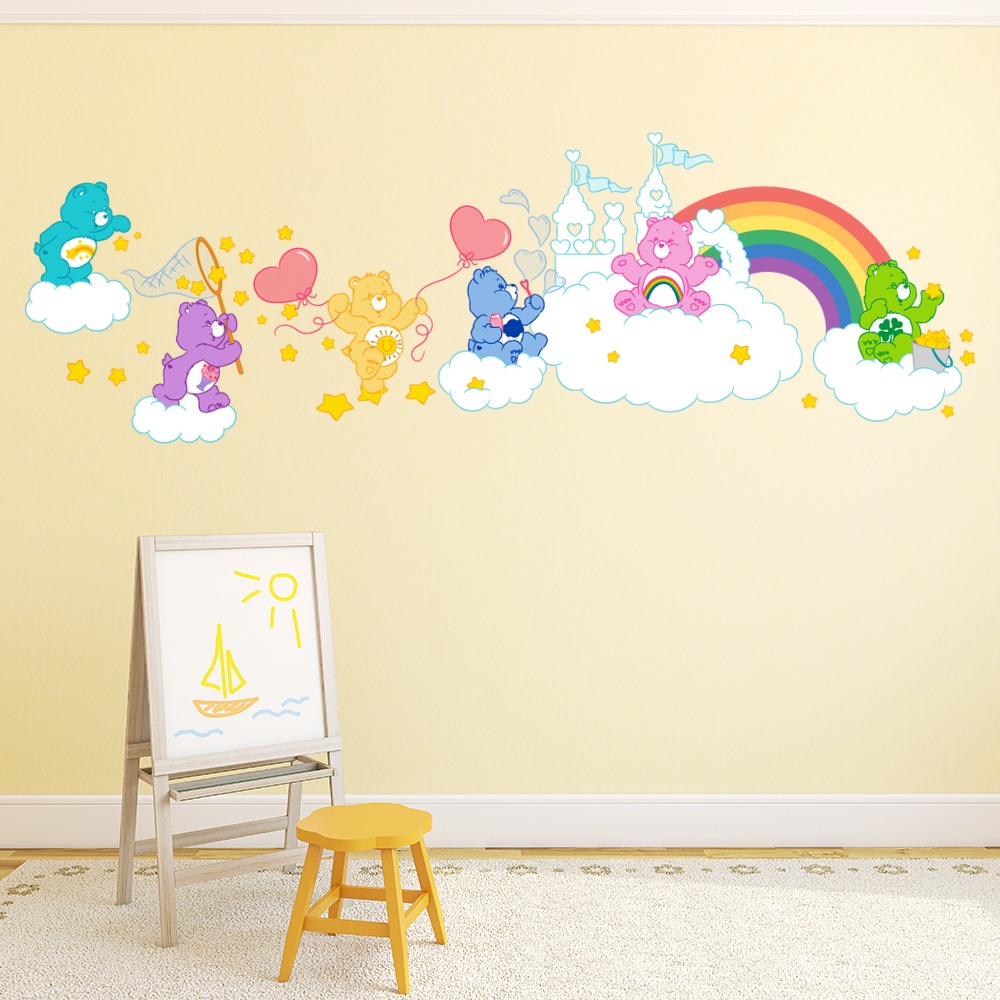 Care Bears Cheer Peel and Stick Wall Appliques - Bed Bath & Beyond - 9544675