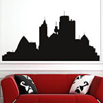 City Skyline Wall Stickers
