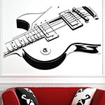 Electric Guitar Wall Art Decals